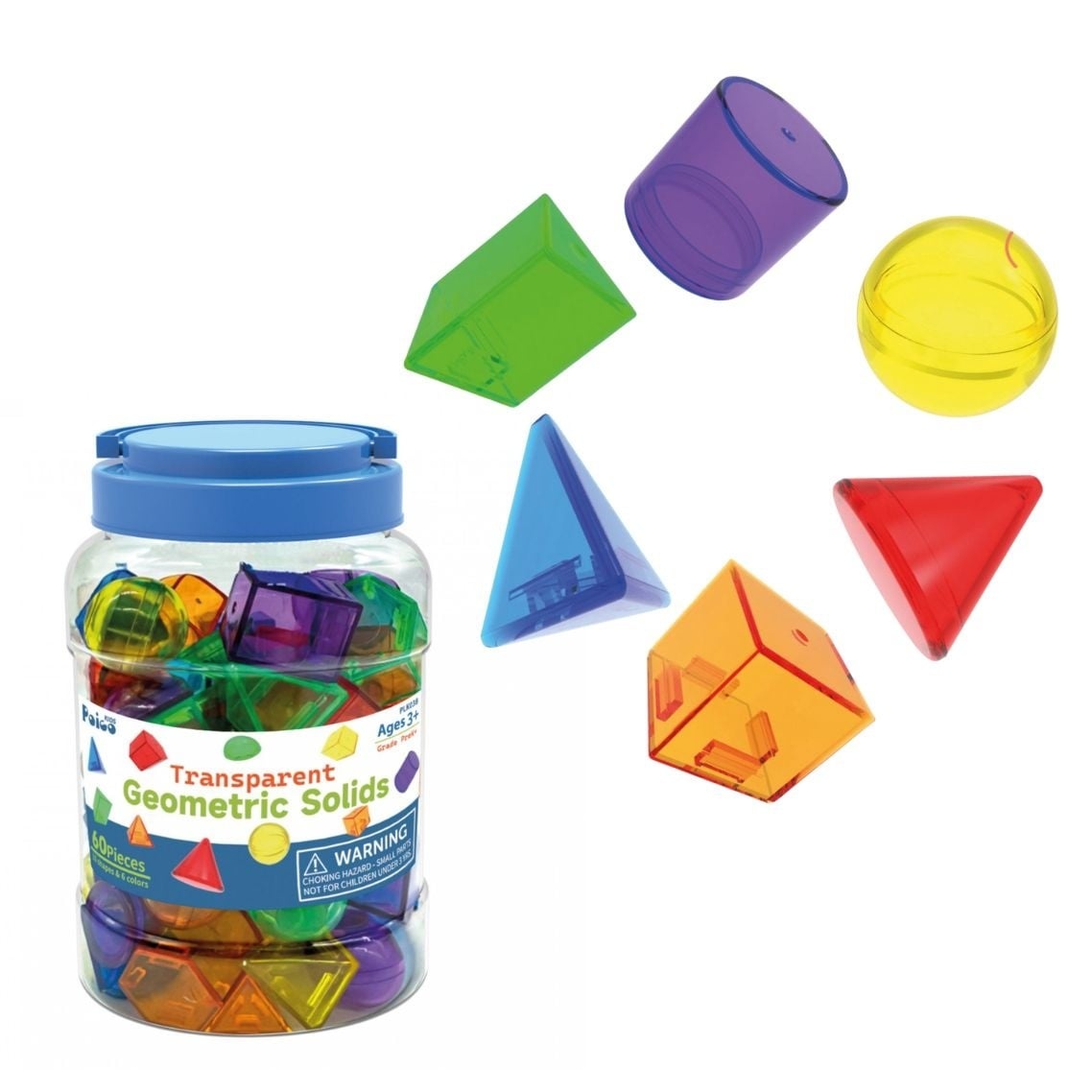 Figuri geometrice 3D semitransparente