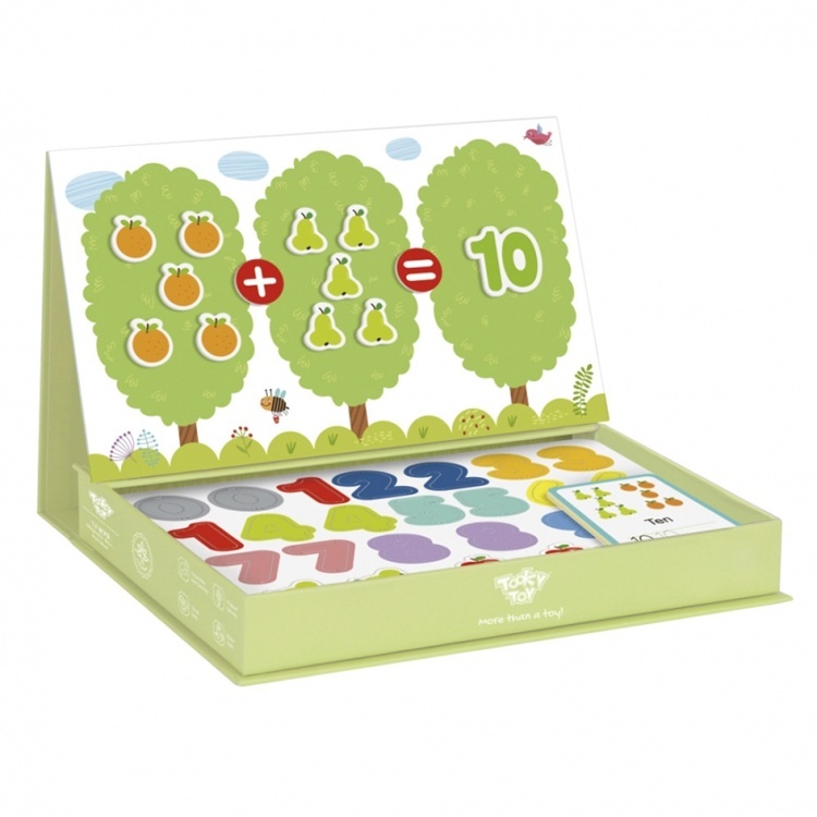 Joc educațional cu magneți în cutie Matematică cu fructe