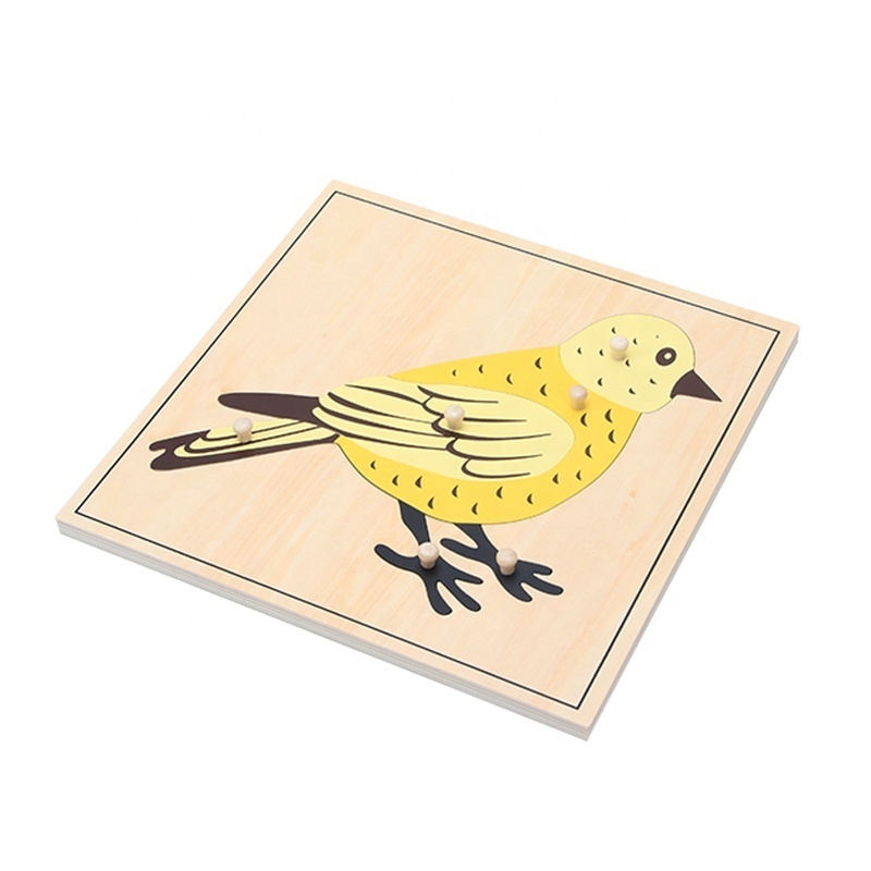 Puzzle din lemn cu animale - pasăre