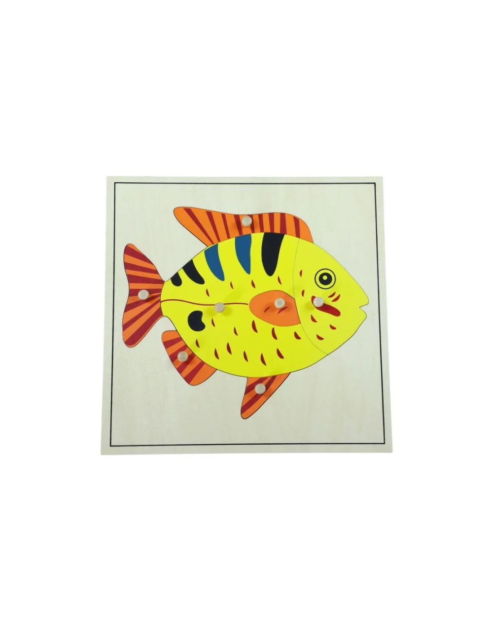 Puzzle Montessori cu pește