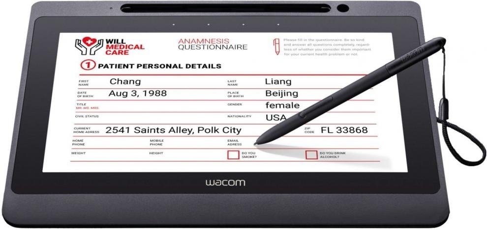 Tabletă grafică cu display Wacom DTU-1141B, 10.1", Signature Set cu sign pro PDF
