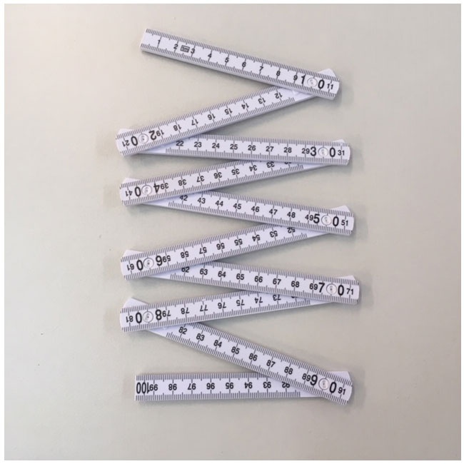 Bandă de măsurare din plastic pliabilă
