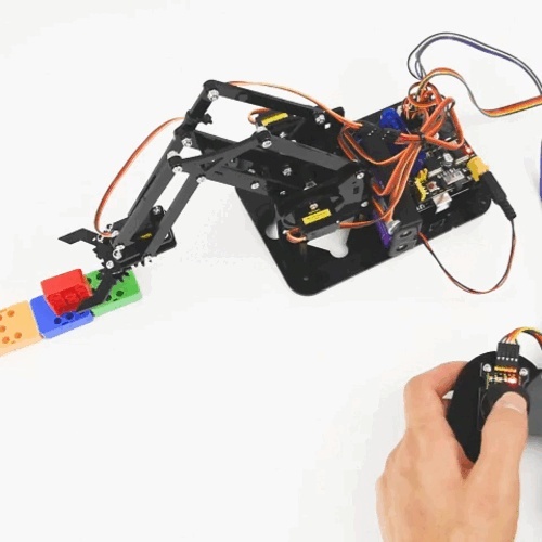 Braț robotic 4DOF — kit STEM cu Arduino