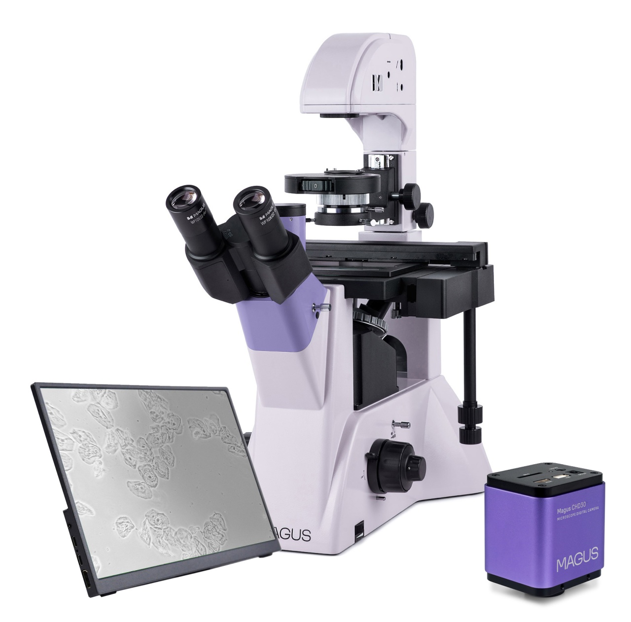 Microscop digital inversat biologic Bio VD350 LCD