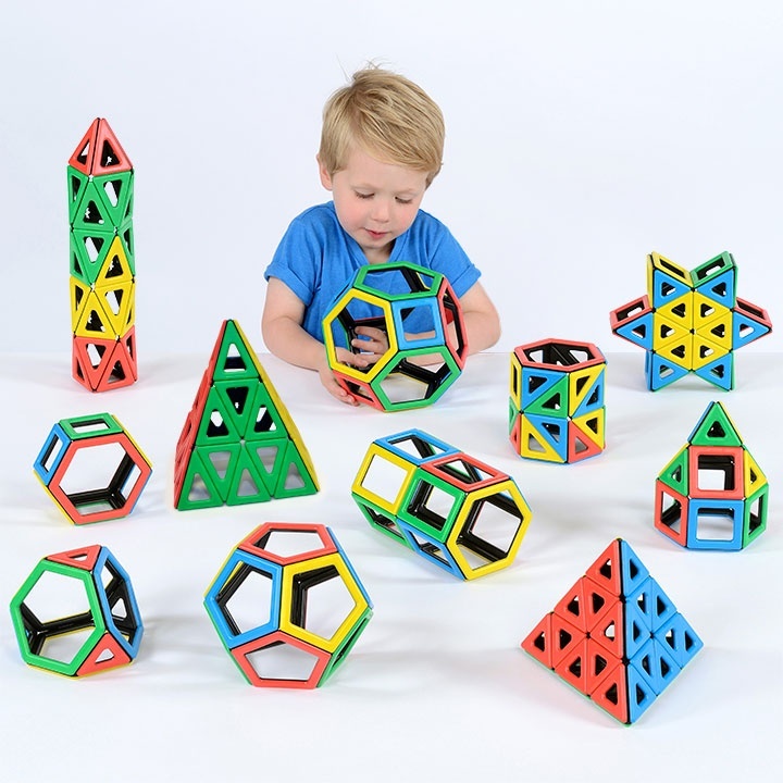 Kit școlar Polydron Magnetic Constructor