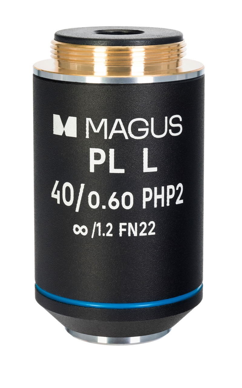 Obiectiv 40HP 40x/0,60 Plan L Phase PHP2 ∞/1,2 WD 3,5 mm — planacromatic cu contrast de fază