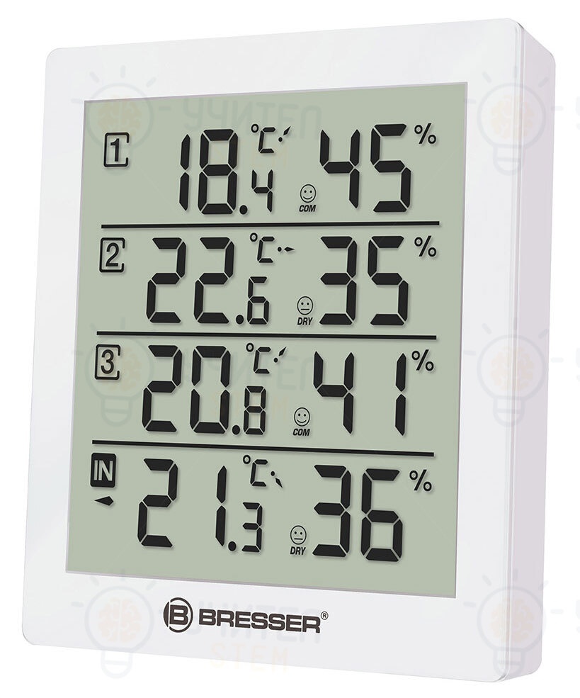 Stație meteorologică Temeo Hygro Quadro, white