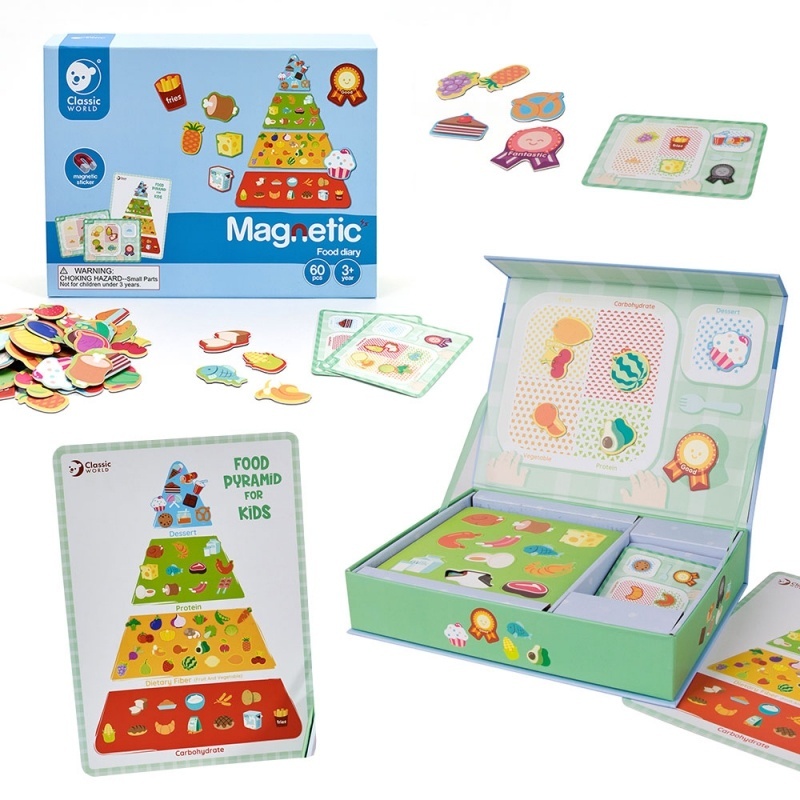 Joc de puzzle magnetic Alimentație sănătoasă
