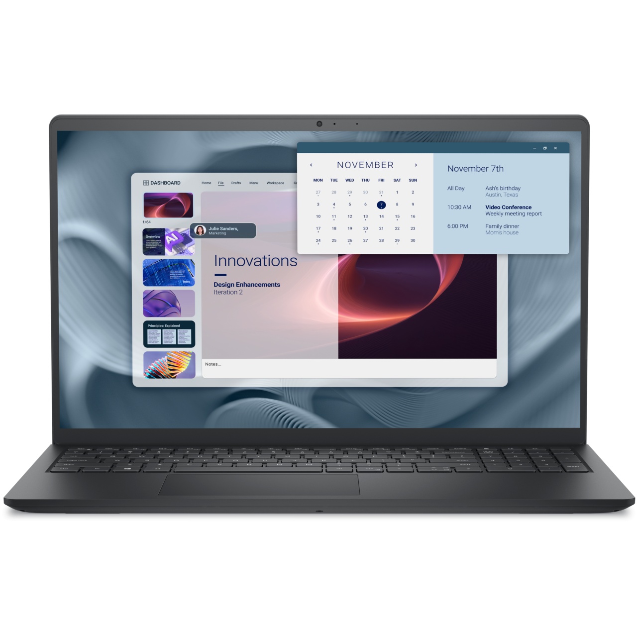 Laptop Dell Pro 15, 15.6", Intel i5, 16GB RAM, 512GB SSD, Carbon