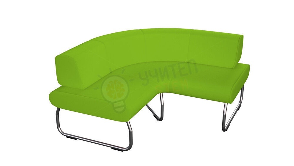 Modul Legva 90 grade cu spătar exterior, verde