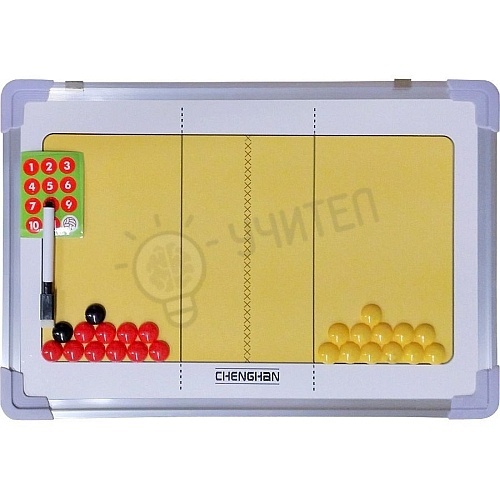 Tablă tactică de antrenament pentru volei, 46x31 cm