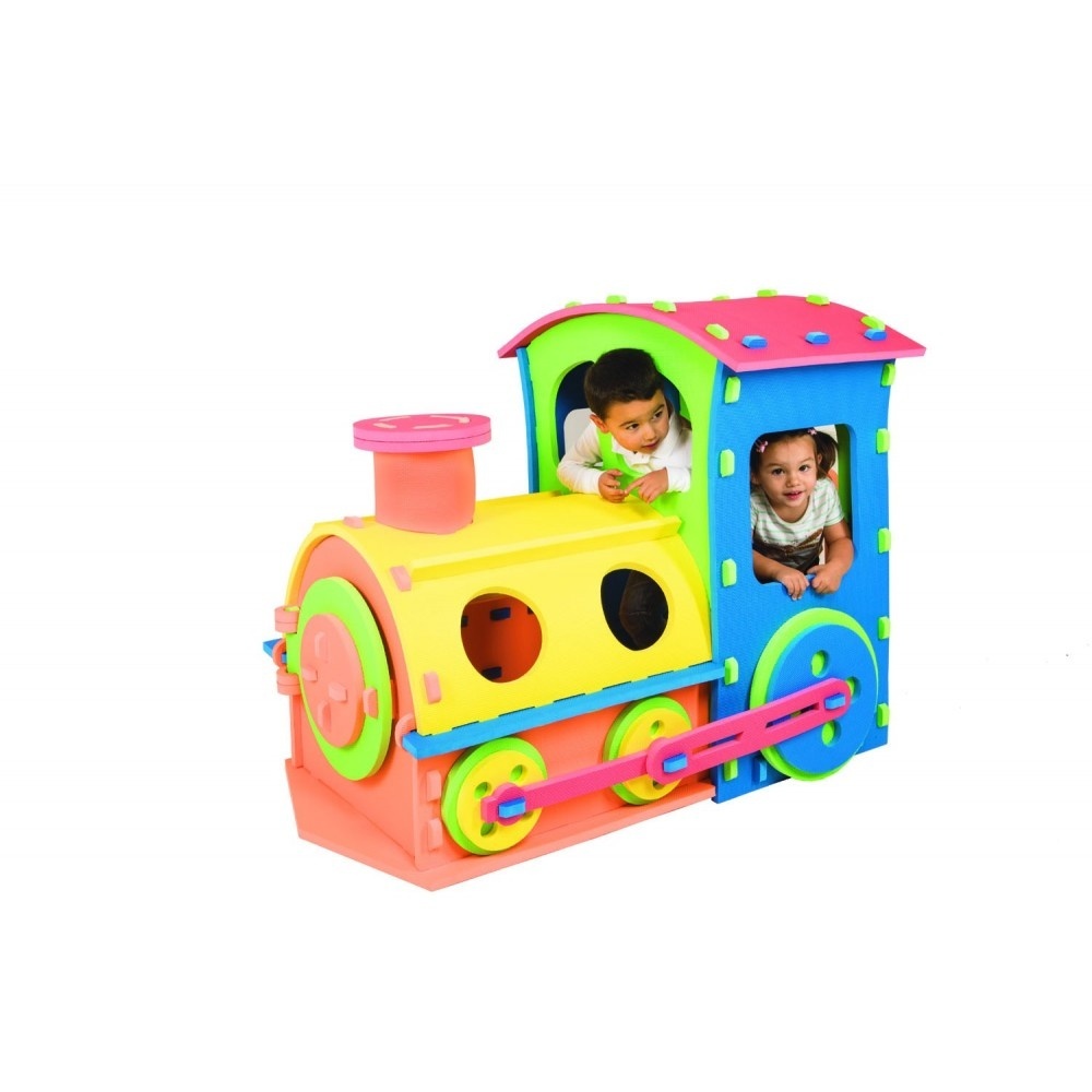 Un tren colorat
