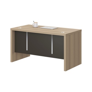 Birou de lucru Milano, 1400 x 700 x 750 mm, stejar deschis și gri, RFG