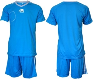 Echipament fotbal/ volei/ handbal tricou cu pantaloni scurți - albastru deschis