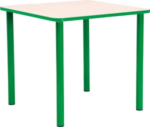 Masa patrata cu inaltimea de 52 cm cu bordura verde - Img 2