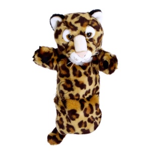 Păpușă cu mănușă pentru teatru Leopard 40 cm.