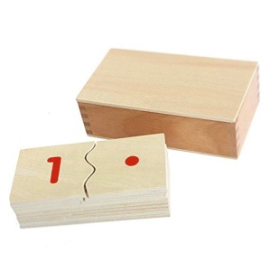 Puzzle Montessori – cifre și puncte
