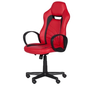 Scaun gaming Carmen 7525 R - roșu - negru - Img 3
