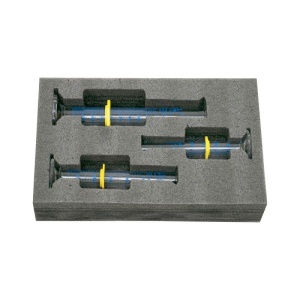 Set 3 cilindri gradați din borosilicat cu husă de protecție – 25/50/100 ml