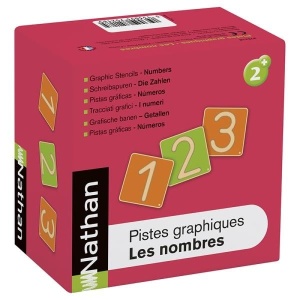 Set grafomotor cifre din lemn 10 buc - Img 2