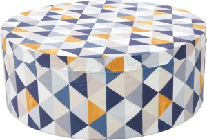 Taburet - motiv triunghiuri, diametru 80 cm