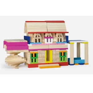 Constructor din plăci de lemn 250 buc - Img 1