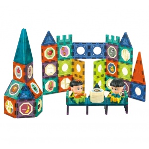 Constructor magnetic Castle 98 piese - Img 2