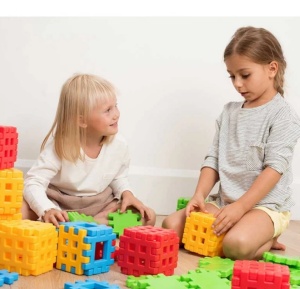 Constructor tip waffle din 200 de piese în sac - Img 3