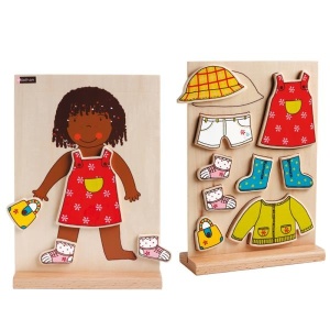 Lisa Dress Up - Joc magnetic din lemn