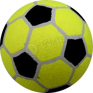 Minge fotbal pufoasă, nr. 4, Cauciuc și textil