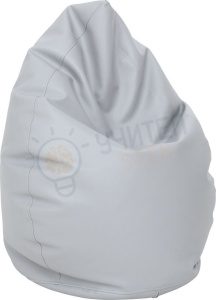 Mini puf - pară, gri