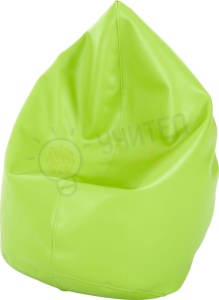 Mini puf pentru șezut - pară, verde