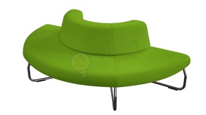 Modul Legva 180 grade cu spătar interior, verde