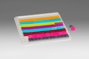 Set liniar pentru reprezentarea fracțiilor – 51 piese