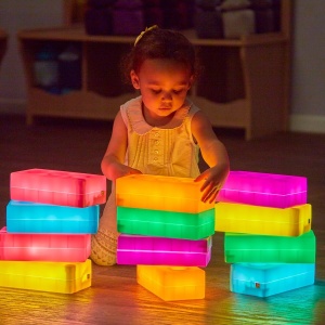 Cărămizi senzoriale luminoase 12 buc. - Img 1