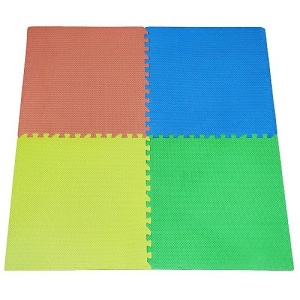 Covor de podea moale EVA 58,5×58,5×0,8 cm, set 4 bucăți