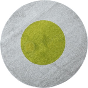 Covor rotund diametru - 2 m. - gri-verde