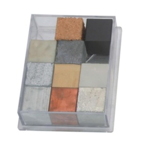Cuburi din materiale diferite 2x2x2 (10 buc.)