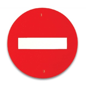 Indicator rutier - Intrarea interzisă