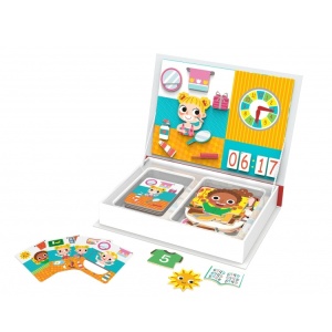 Joc educativ cu magneți din lemn în cutie Ziua mea - Img 1