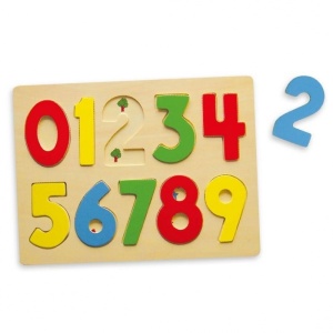 Puzzle din lemn Cifrele 123