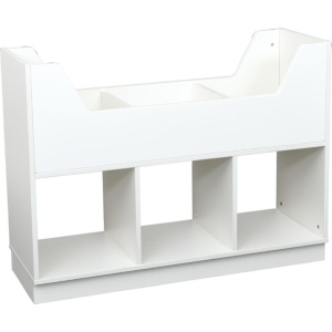 Quadro - bibliotecă cu 2 compartimente, albă