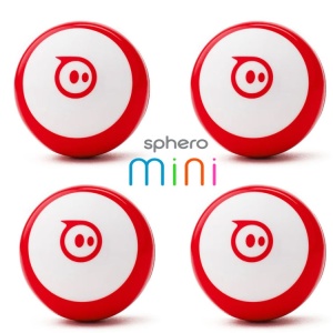 Set Sphero mini Robot-ball, 4 buc. roşu