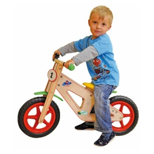 Bicicletă din lemn fără pedale - Img 2