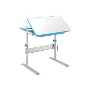 Birou Ergo Kids cu înălțime reglabilă, pentru copii, albastru, 800 × 660 × 540-760 mm, RFG - Img 2