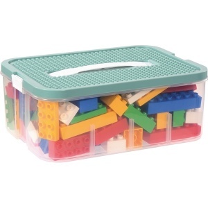 Build&Play Maxi – Set de cărămizi mari 122 piese cu plăci de construcție