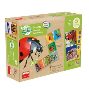Joc educativ de cărți de domino Insecte