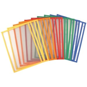 Mape educaționale transparente A4, set 10 buc.