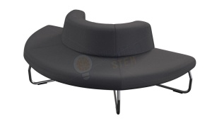 Modul Legva 180 grade cu spătar interior, grafit
