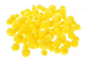 Pompoane 100 buc galbene